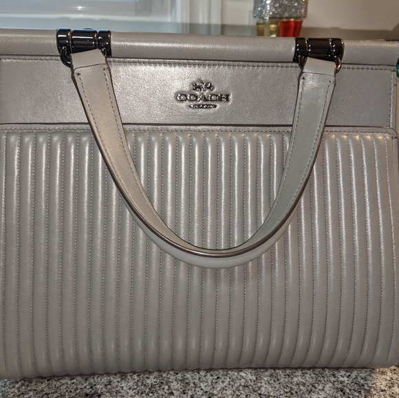 Coach Grace Quilted Satchel Leather - Picture 1 of 4